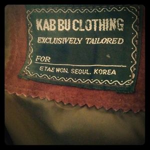 KAB BU suede vest and skirt suit